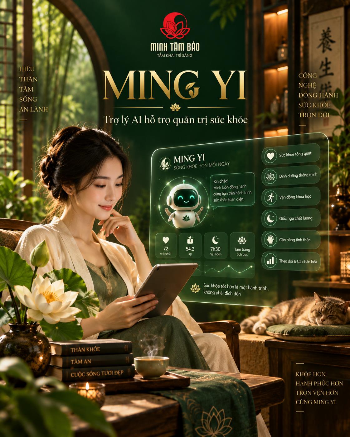 MING YI — Trợ lý AI hỗ trợ quản trị sức khỏe – Hiểu dữ liệu, gợi mở thói quen, đồng hành sống khỏe